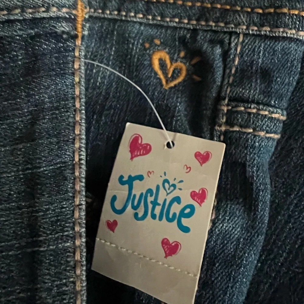NWT Justice Girls/Youth Dark Blue Flare Boot Cut Jeans Size 10 1/2